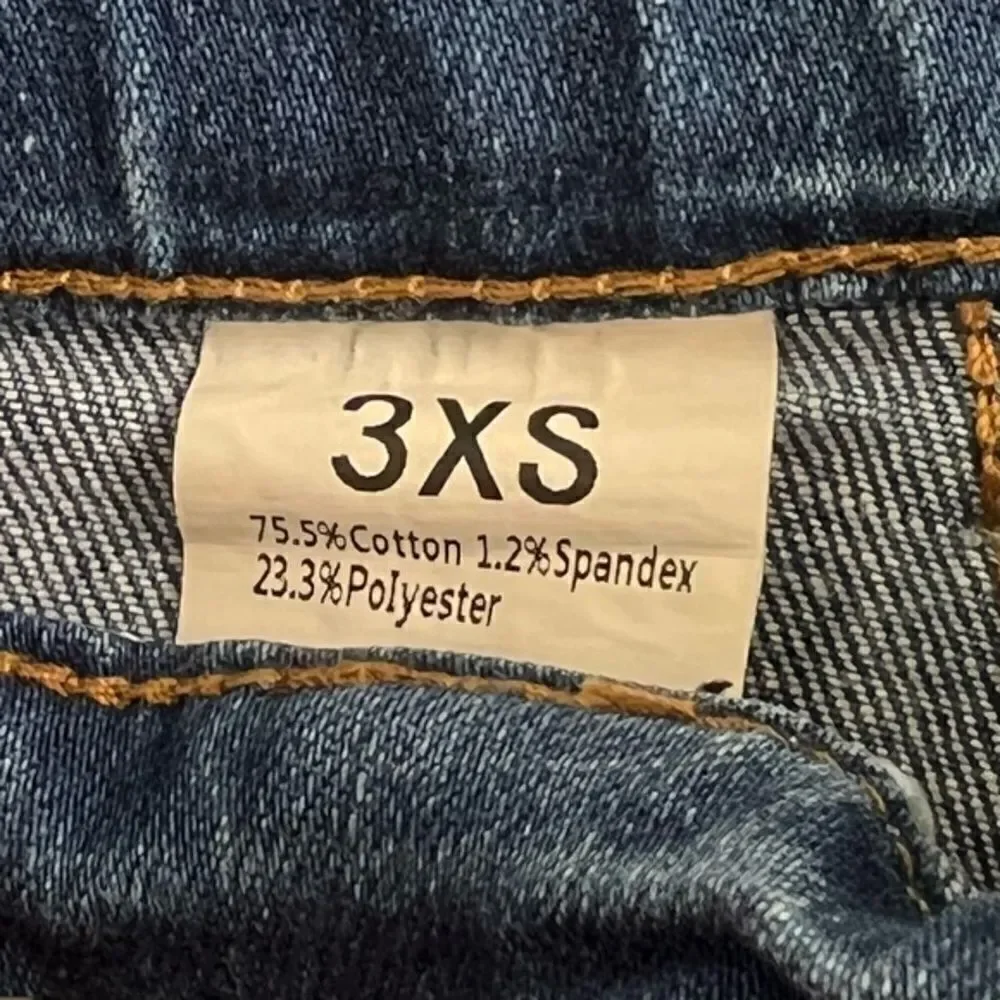 Stars and Stripes Distressed Denim Short Set 3XS (6-12 months) 4th of July Girls - Picture 14 of 16